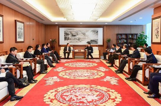 舒印彪鄧建玲會(huì)見中國能建董事長汪建平、總經(jīng)理丁焰章