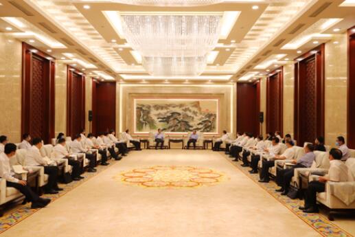 國家電網(wǎng)公司毛偉明、辛保安與山東省委書記劉家義、代省長李干杰會談