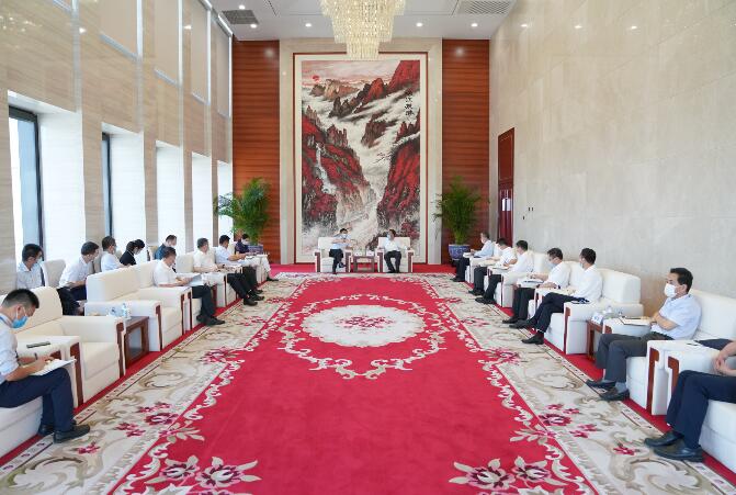 中國能建黨委書記、董事長汪建平會見陜西省副省長趙剛一行