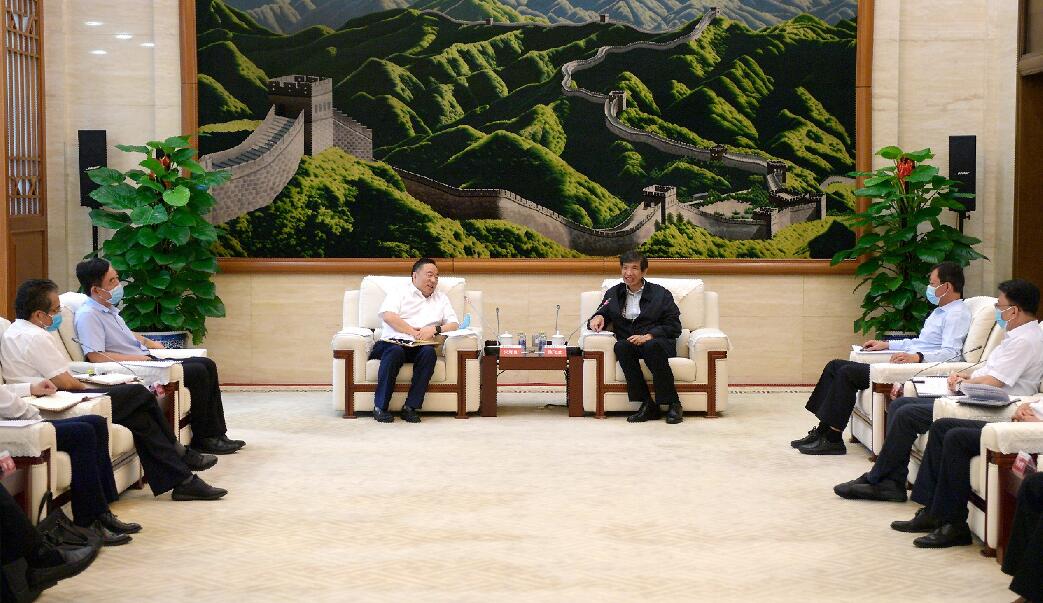 陳飛虎會見中國能建董事長宋海良、總經(jīng)理孫洪水