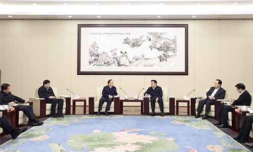 辛保安、張智剛拜會浙江省委書記袁家軍、省長王浩