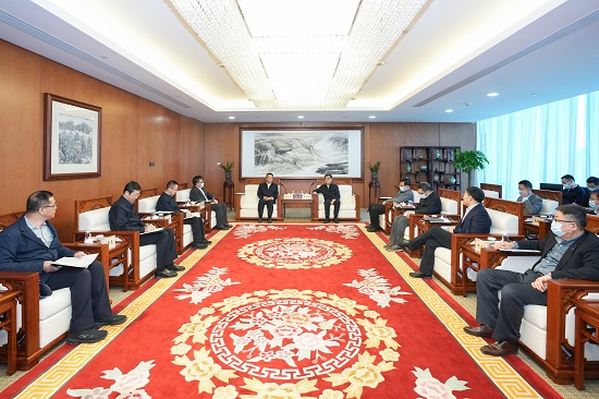 舒印彪鄧建玲會見哈電集團(tuán)董事長曹志安、總經(jīng)理吳偉章