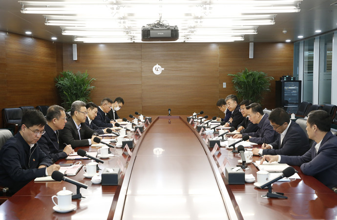 錢智民拜會中國海油董事長、黨組書記汪東進