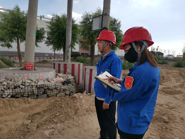 烏海市千里山供電分公司開展“擔使命，展作為，黨員巡線當先鋒”主題黨日