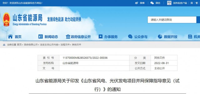 山東：將儲能配比作為風光項目并網最優(yōu)先條件，分布式光伏直接保障并網！