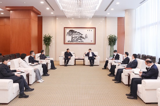 華能集團(tuán)黨組書記、董事長(zhǎng)溫樞剛會(huì)見中電聯(lián)常務(wù)副理事長(zhǎng)楊昆