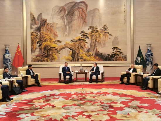 中國電建黨委書記、董事長丁焰章拜會中央政府駐澳門聯(lián)絡辦公室副主任黃柳權(quán)