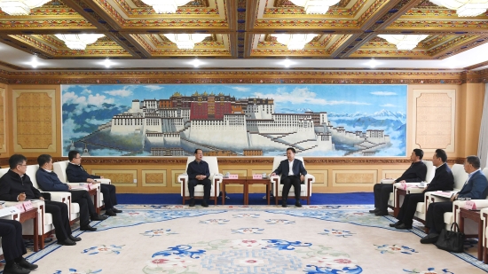 中國電建黨委書記、董事長丁焰章拜會西藏自治區(qū)黨委書記王君正、自治區(qū)主席嚴金海