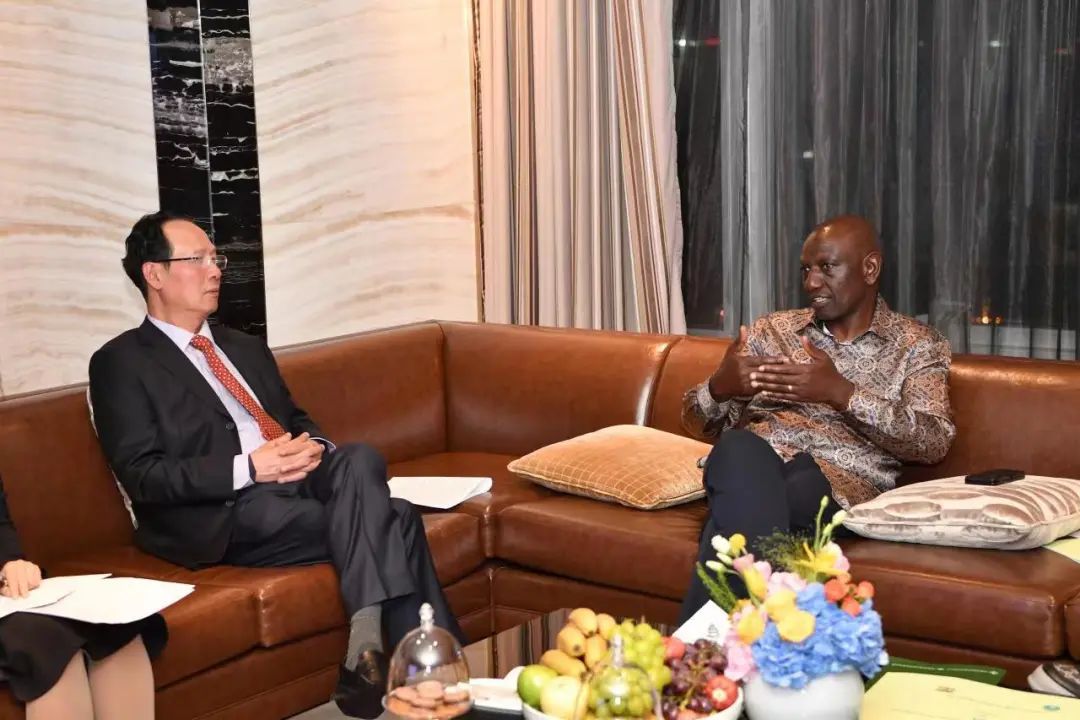 中國電建黨委書記、董事長丁焰章拜會肯尼亞總統(tǒng)魯托