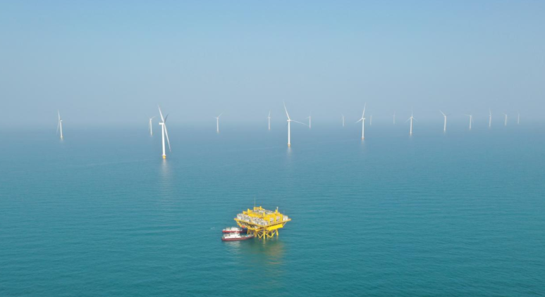 山東首個(gè)百萬千瓦級(jí)海風(fēng)基地！國家電投半島南U1一期并網(wǎng)發(fā)電