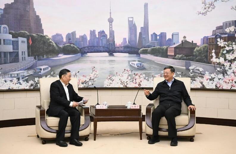 中國能建黨委書記、董事長宋海良拜會上海市委書記陳吉寧、市長龔正