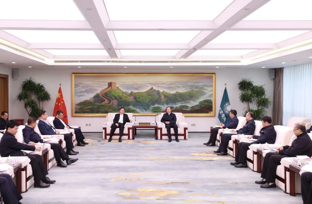 國家電網(wǎng)公司董事長辛保安與甘肅省委書記胡昌升、省長任振鶴會(huì)談