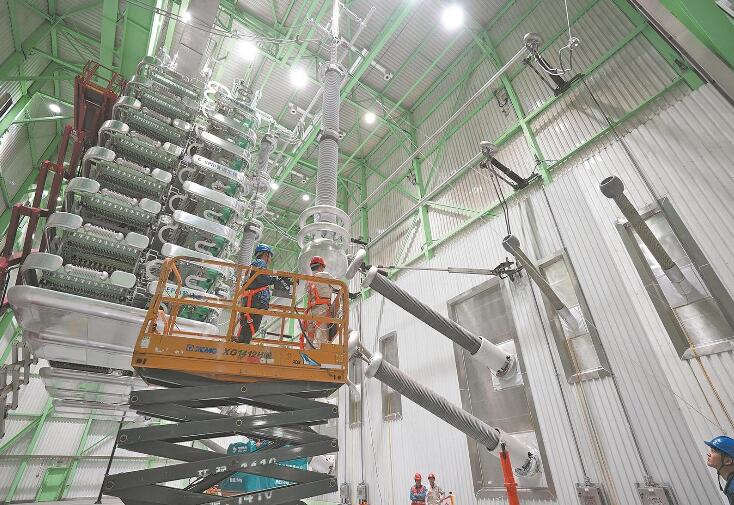 上?！?00千伏南橋換流站年度檢修完成