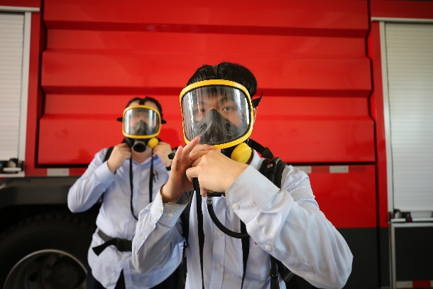 國(guó)能(福州)熱電有限公司正壓呼吸器培訓(xùn)提升應(yīng)急能力