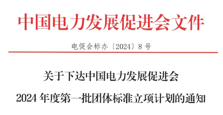 關(guān)于下達(dá)中國(guó)電力發(fā)展促進(jìn)會(huì)2024年度第一批團(tuán)