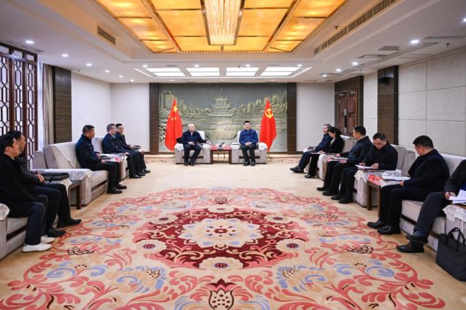 貴陽市領(lǐng)導會見中國節(jié)能環(huán)保集團有限公司黨委常委、總會計師朱慶鋒一行