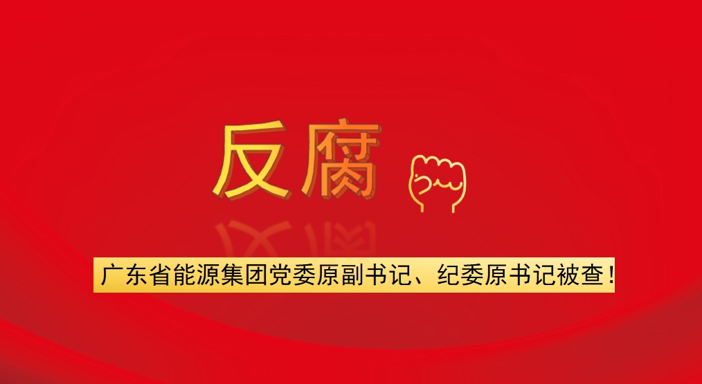 廣東省能源集團(tuán)黨委原副書記、紀(jì)委原書記被查！
