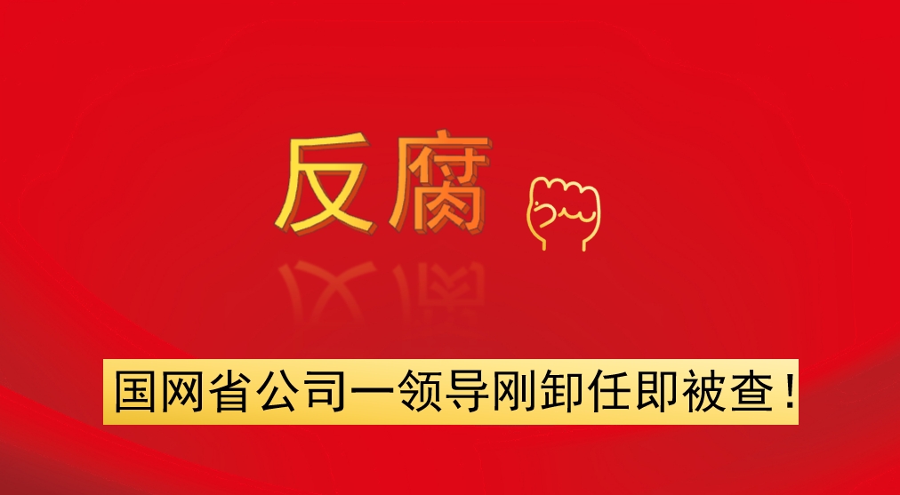 國(guó)網(wǎng)省公司一領(lǐng)導(dǎo)剛卸任即被查！